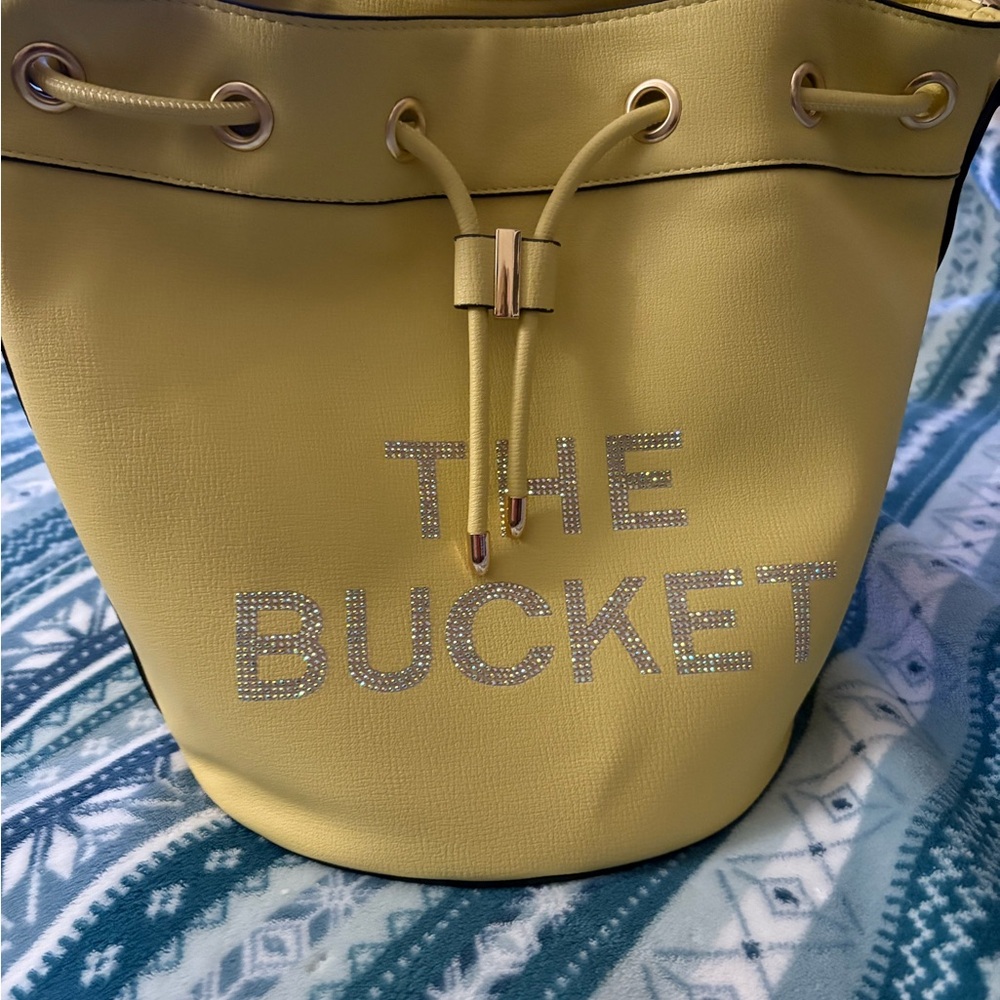 New WOT Yellow Bucket Bag